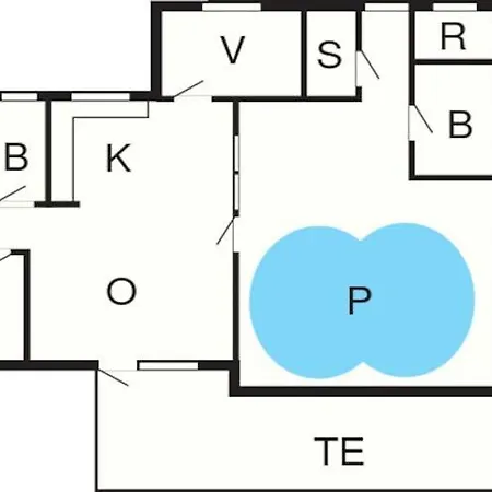 8 Person In Rsted Holiday home *