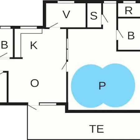 בית נופש 8 Person In Orsted-by Traum *
